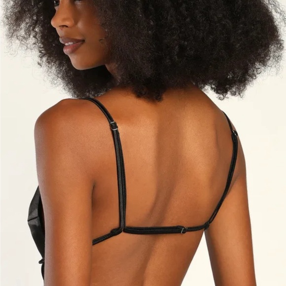 Satin Backless Midi Dress - Picture 3 of 4